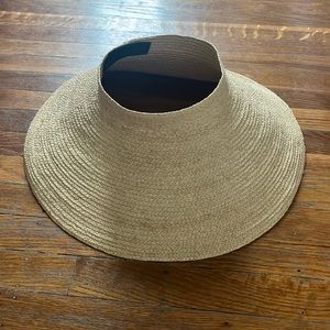 Janessa Leone Straw Visor hat